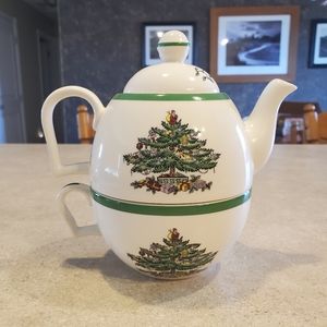 Spode Christmas Tree Cheer Tea For One